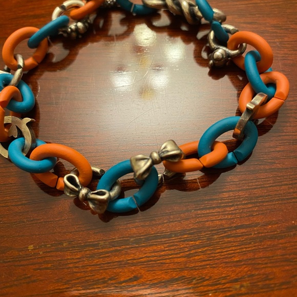 Trollbead X bracelet with rubber links and sterling silver links - Picture 4 of 4